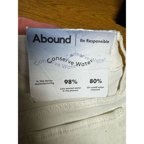 Abound Women's High-Rise Skinny Jeans White Size 25 Light Wash - Picture 5 of 7